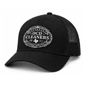 Black Embroidered OCD Hat